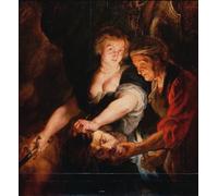 XcBAIHOUD Famous Pictures Printed Wall Art Graffiti Judith with the Head of Holofernes by Peter Paul Rubens Posters and Prints for Home Decor 60x90cm