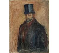 XcBAIHOUD Famous Pictures Printed Wall Art Graffiti Julius Meier Graefe by Edvard Munch Posters and Prints for Home Decor 60x90cm