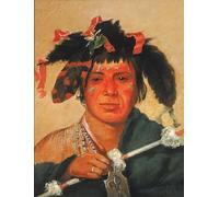 XcBAIHOUD Famous Pictures Printed Wall Art Graffiti Little Fish a Brave by George Catlin Posters and Prints for Home Decor 60x90cm