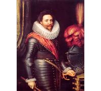 XcBAIHOUD Famous Pictures Printed Wall Art Graffiti Portrait of Frederick Hendrickof Orange-nassau by Michiel Jansz. Van Miereveld Posters and Prints for Home Decor 60x90cm