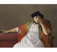 XcBAIHOUD Famous Pictures Printed Wall Art Graffiti Portrait of the artist's wife Gabrielle Vallotton by Felix Edouard Vallotton Posters and Prints for Home Decor 60x90cm