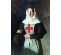 XcBAIHOUD Famous Pictures Printed Wall Art Graffiti Sister of Mercy Nikolay Aleksandrovich Yaroshenko Posters and Prints for Home Decor 60x90cm