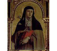XcBAIHOUD Famous Pictures Printed Wall Art Graffiti St Clare Detail From the Santa Lucia by Carlo Crivelli Posters and Prints for Room Decor 60x90cm