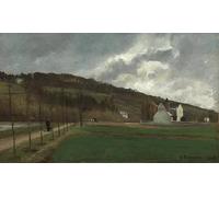 XcBAIHOUD Famous Pictures Printed Wall Art Graffiti the Banks of the Marne in Winter by Camille Jacob Pissarro Posters and Prints for Home Decor 60x90cm