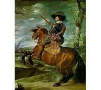 XcBAIHOUD Famous Pictures Printed Wall Art Graffiti the Count-duke of Olivares on Horseback by Diego Rodriguez De Velazquez Posters and Prints for Room Decor 60x90cm