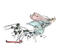 XcBAIHOUD Famous Pictures Printed Wall Art Graffiti the Dream of a Summer Night by Arthur Rackham Posters and Prints for Home Decor 60x90cm