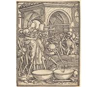 XcBAIHOUD Famous Pictures Printed Wall Art Graffiti the End of Mankind by Hans Holbein the Younger Posters and Prints for Home Decor 60x90cm