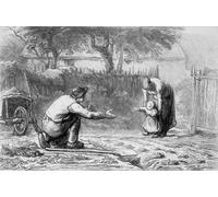 XcBAIHOUD Famous Pictures Printed Wall Art Graffiti the First Steps by Jean Francois Millets Posters and Prints for Home Decor 60x90cm