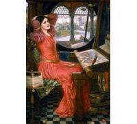 XcBAIHOUD Famous Pictures Printed Wall Art Graffiti the Lady Clare by John William Waterhouse Posters and Prints for Home Decor 60x90cm