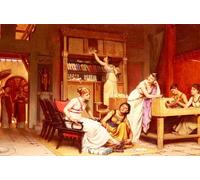 XcBAIHOUD Famous Pictures Printed Wall Art Graffiti the Sandal Makers by Pierre Paul Léon Glaize Posters and Prints for Room Decor 60x90cm