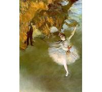 XcBAIHOUD Famous Pictures Printed Wall Art Graffiti the Star by Edgar Degas Posters and Prints for Home Decor 60x90cm