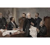 XcBAIHOUD Famous Pictures Printed Wall Art Graffiti to the French Republic by Henri Gervex Posters and Prints for Room Decor 60x90cm