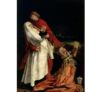 XcBAIHOUD Famous Pictures Printed Wall Art Graffiti Virgin and Mary Magdalen At the Foot of the Cross by Matthias Grünewald Posters and Prints for Home Decor 60x90cm