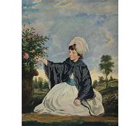 XcBAIHOUD Vintage Art Print Poster Canvas Prints Lady Caroline Howard by Joshua Reynolds Picture Mural for Office Decor 60x90cm