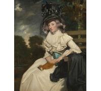 XcBAIHOUD Vintage Art Print Poster Canvas Prints Mrs Lewis Watson Mary Elizabeth Milles by Joshua Reynolds Picture Mural for Office Decor 60x90cm