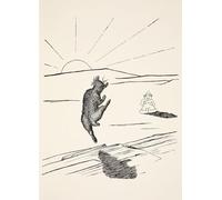 XcBAIHOUD Vintage Art Print Poster Canvas Prints Old Man Kangaroo When He Was the Different Animal with Four Short Legs by Rudyard Picture Mural for Office Decor 60x90cm
