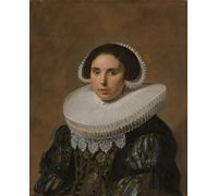 XcBAIHOUD Vintage Art Print Poster Canvas Prints Portrait of a Woman by Frans Hals Picture Mural for Office Decor 60x90cm