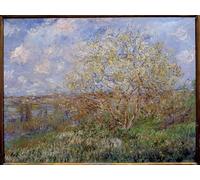 XcBAIHOUD Vintage Art Print Poster Canvas Prints Spring Painting Lyon Musee Des Beaux Arts by Claude Monet Picture Mural for Office Decor 60x90cm