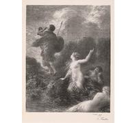 XcBAIHOUD Vintage Art Print Poster Canvas Prints Still Life of White Flower by Ignace Henri Jean Fantin Latour Picture Mural for Office Decor 60x90cm