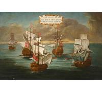 XcBAIHOUD Vintage Art Print Poster Canvas Prints the Order Under the Command of Frere Giuseppe De Langu Preparing to Fight by Maltese School Picture Mural for Office Decor 60x90cm