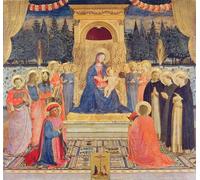 XcBAIHOUD Vintage Art Print Poster Canvas Prints the San Marco Altarpiece by Fra Angelico Picture Mural for Office Decor 60x90cm