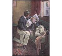 XcBAIHOUD Vintage Art Print Poster Canvas Prints Tom Put His Arm Around Arthur's Head by Harold Copping Picture Mural for Office Decor 60x90cm