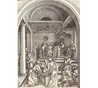 XcBAIHOUD Vintage Famous Art Minimalist Prints Christ Among the Doctors by Albrecht Dürer Art Canvas Murals for Office Decor 60x90cm