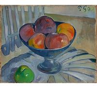 XcBAIHOUD Vintage Famous Art Minimalist Prints Fruit Dish on a Garden Chair by Paul Gauguin Art Canvas Murals for Office Decor 60x90cm