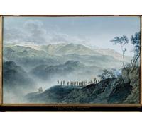 XcBAIHOUD Vintage Famous Art Minimalist Prints Generals Massena and Laharp Looking At the Attack by Giuseppe Pietro Bagetti Art Canvas Murals for Office Decor 60x90cm