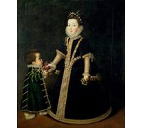 XcBAIHOUD Vintage Famous Art Minimalist Prints Girl with a Dwarf by Sofonisba Anguissola Art Canvas Murals for Office Decor 60x90cm