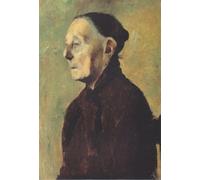 XcBAIHOUD Vintage Famous Art Minimalist Prints Half-length Portrait of an Old Woman in Profile by Paula Modersohn Becker Art Canvas Murals for Office Decor 60x90cm