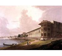 XcBAIHOUD Vintage Famous Art Minimalist Prints North East View of the Cotsea Bhaug on the River Jumna Delhi by Famous Artist Art Canvas Murals for Office Decor 60x90cm