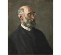XcBAIHOUD Vintage Famous Art Minimalist Prints Portrait of Dr Edward J Nolan by Thomas Eakins Art Canvas Murals for Office Decor 60x90cm