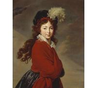 XcBAIHOUD Vintage Famous Art Minimalist Prints Portrait of Duchess Anna Feodorovna of Russia Princess by Elisabeth Louise Vigee Lebrun Art Canvas Murals for Office Decor 60x90cm