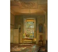 XcBAIHOUD Vintage Famous Art Minimalist Prints Sunlight in the South Room by John Henry Lorimer Art Canvas Murals for Office Decor 60x90cm