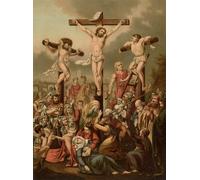 XcBAIHOUD Vintage Famous Art Minimalist Prints the Crucifixion by Heinrich Jenny Art Canvas Murals for Office Decor 60x90cm
