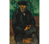 XcBAIHOUD Vintage Famous Art Minimalist Prints the Gardener Vallier by Paul Cézanne Art Canvas Murals for Office Decor 60x90cm