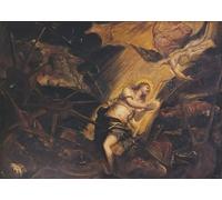 XcBAIHOUD Vintage Famous Art Minimalist Prints the Martyrdom of St Catherine by Jacopo Robusti Tintoretto Art Canvas Murals for Office Decor 60x90cm