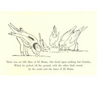XcBAIHOUD Vintage Famous Art Minimalist Prints There Was an Old Man El Hums Who Lived Upon Nothing But Crumbs by Edward Leaars Art Canvas Murals for Office Decor 60x90cm