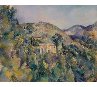 XcBAIHOUD Vintage Famous Art Minimalist Prints View of the Domaine Saint by Paul Cézanne Art Canvas Murals for Office Decor 60x90cm