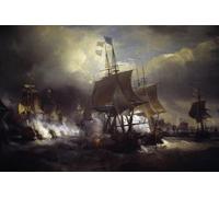 XcBAIHOUD Vintage Famous Art Minimalist Prints War of Independence by Jean Antoine Theodore Gudin Art Canvas Murals for Office Decor 60x90cm