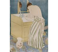 XcBAIHOUD Vintage Famous Art Minimalist Prints Woman Bathing by Mary Cassatt Art Canvas Murals for Office Decor 60x90cm