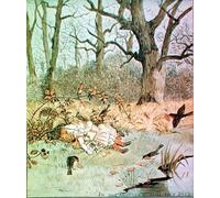 XcBAIHOUD Vintage Modern Artwork Classic Canvas Painting Babes in the Wood by Famous Artist Printed Paintings for Office Decor 60x90cm