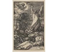 XcBAIHOUD Vintage Modern Artwork Classic Canvas Painting Christ on the Mount of Olives From the Passion by Albrecht Dürer Printed Paintings for Office Decor 60x90cm