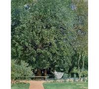 XcBAIHOUD Vintage Modern Artwork Classic Canvas Painting From the Park in Tepliz by Rudolf Von Alt Printed Paintings for Office Decor 60x90cm