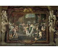 XcBAIHOUD Vintage Modern Artwork Classic Canvas Painting I Touching for the King's Evil At Bologna by Carlo Cignani Printed Paintings for Office Decor 60x90cm