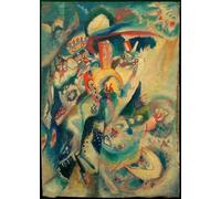 XcBAIHOUD Vintage Modern Artwork Classic Canvas Painting Moscow II by Wassily Kandinsky Printed Paintings for Office Decor 60x90cm