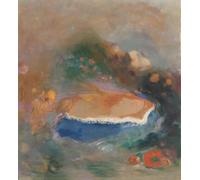 XcBAIHOUD Vintage Modern Artwork Classic Canvas Painting Ophelia with Awimple in the Water by Odilon Redon Printed Paintings for Office Decor 60x90cm