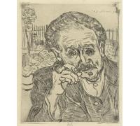 XcBAIHOUD Vintage Modern Artwork Classic Canvas Painting Portrait of Dr Gachet Printed Paintings for Office Decor 60x90cm