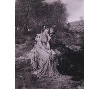 XcBAIHOUD Vintage Modern Artwork Classic Canvas Painting Scene From Shakespeare's the Winter's Tale by Gabriel Max Printed Paintings for Office Decor 60x90cm